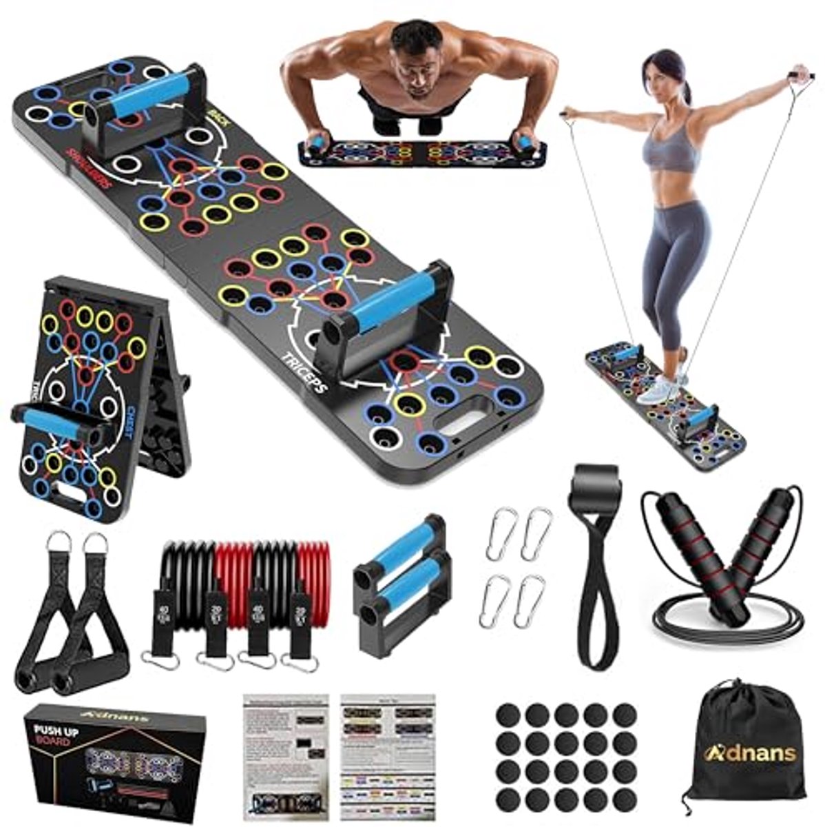 54-in-1 Push Up Bar en Fitness Accessoires voor Thuis - Volledige Lichaamstraining voor Mannen en Vrouwen