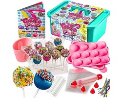 GirlZone Cake Pop Kit - Multicolor Silicone, 1-Cup Capacity - Cake Pop Maker & Decorating Set for Kids Age 10-12 - Kids Baking Kit