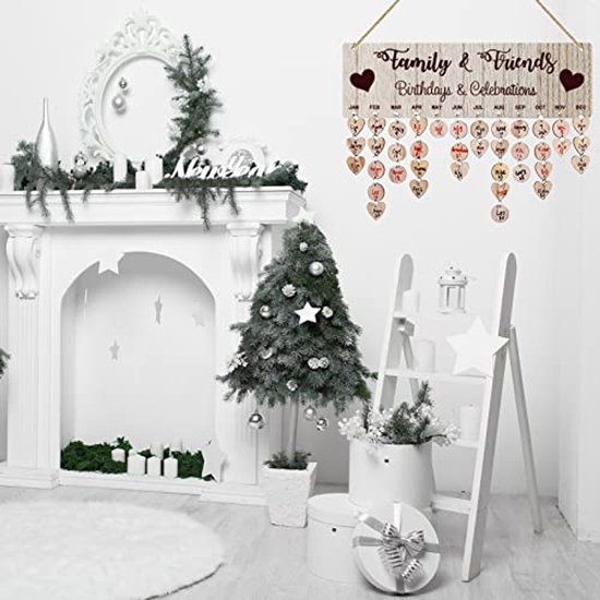 Verjaardagskalender zwart wit | Suede design SHOP