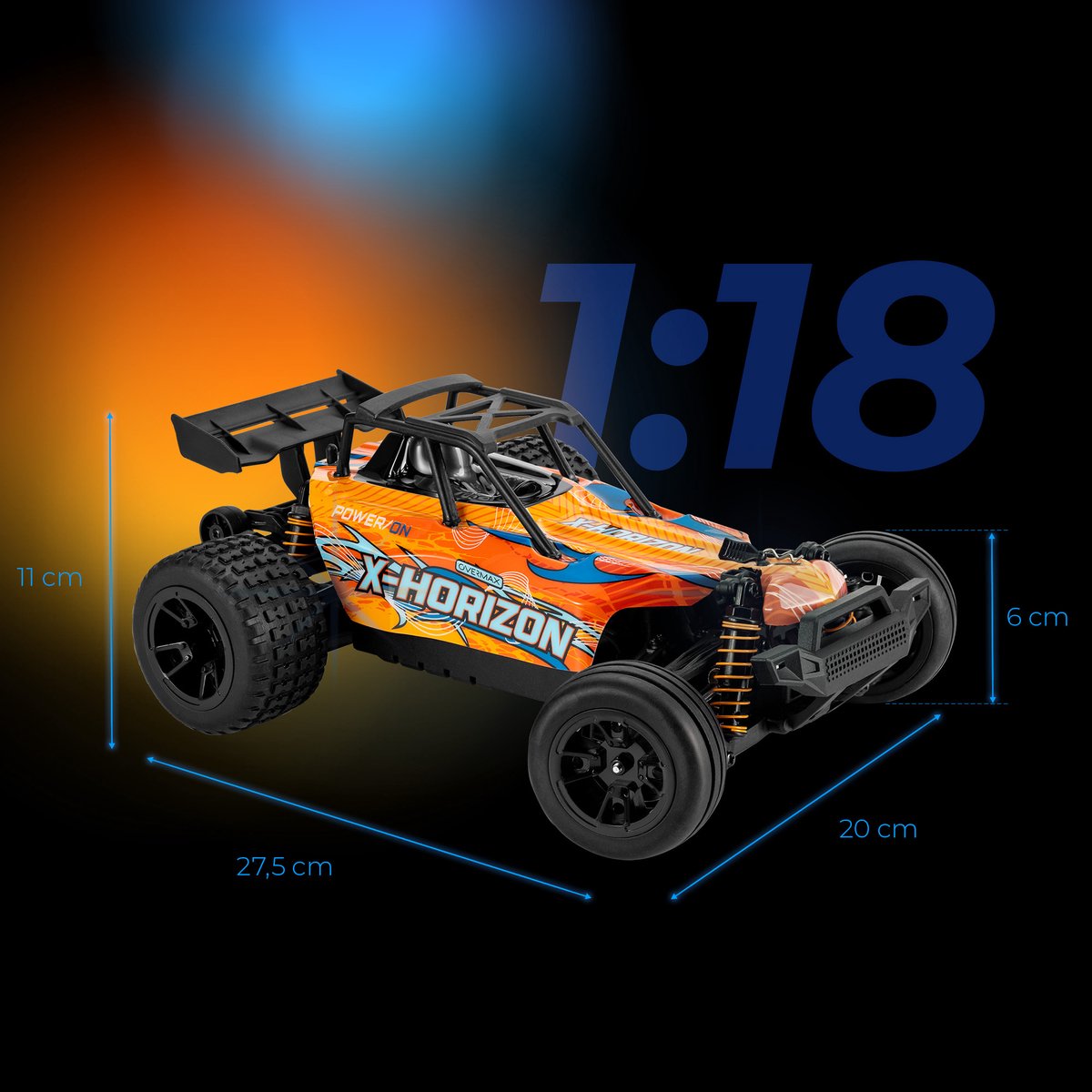 Overmax X-Tireburner RC Auto – Drift & Race – 20 km/u – Twee verwisselbare body's