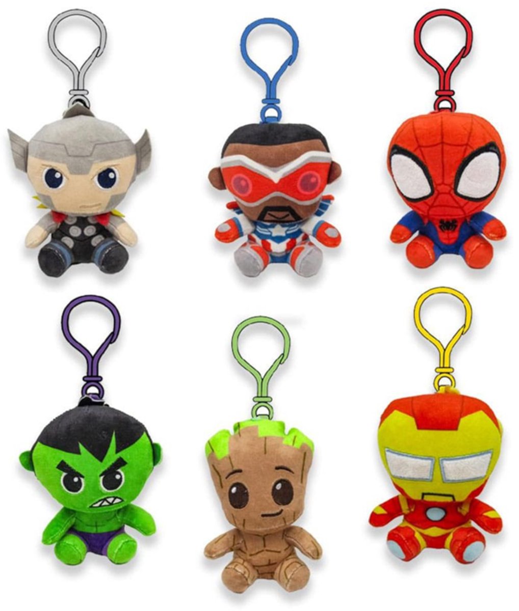 Marvel Plush Keychains 12 cm Assortment (24)