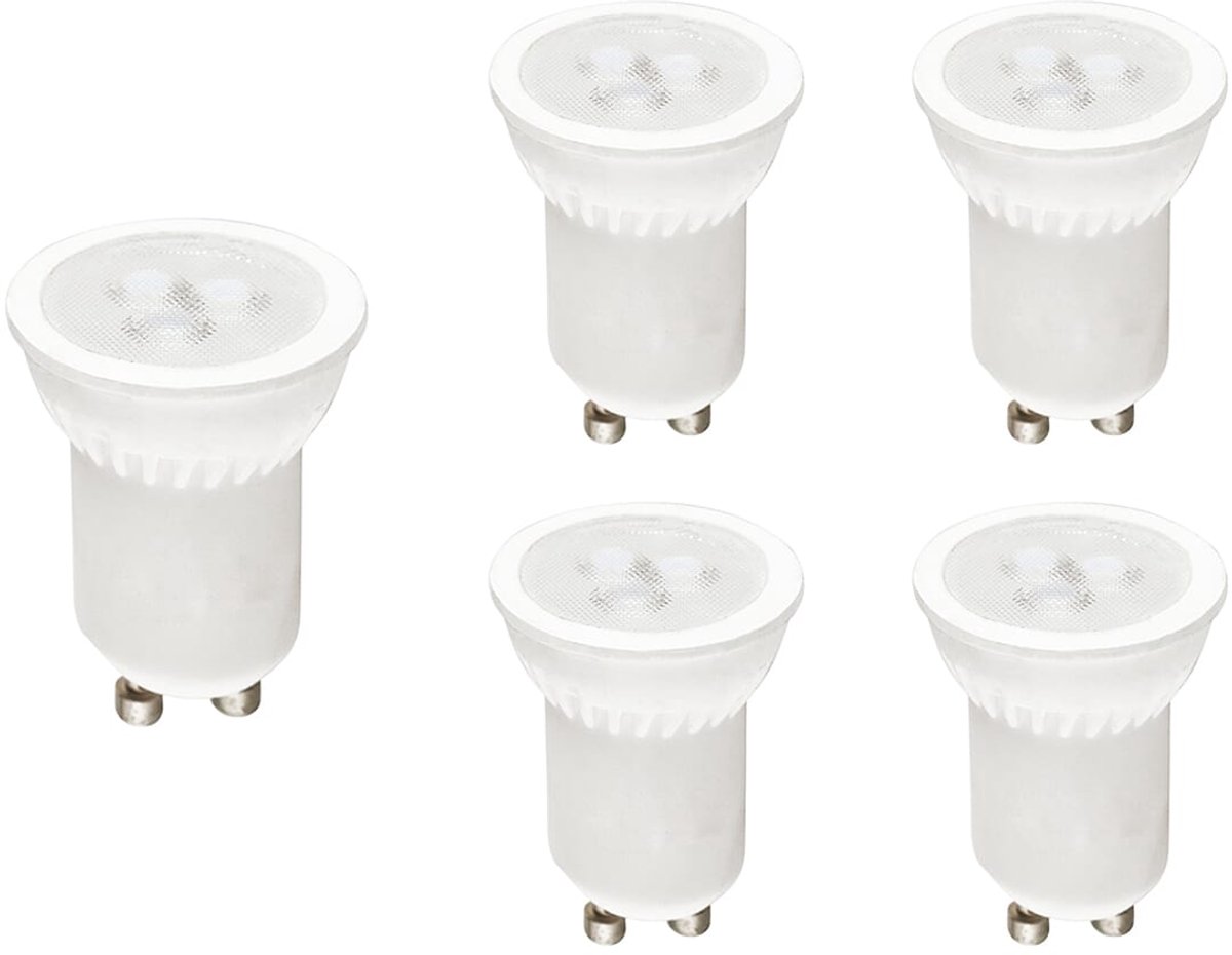 Kobi LED Spot MR11 GU10 4W - 320lm - 3000K - 230V - Voor Kleine Inbouwspots, Meubels of Plafondlampen - 5 stuks