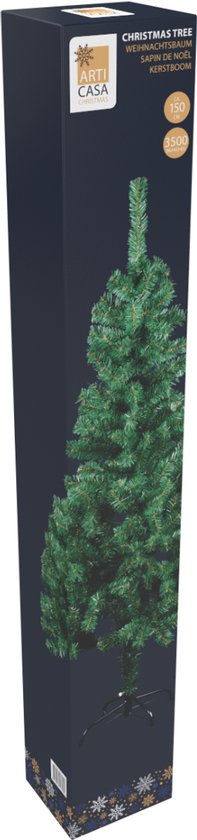 Demi-sapin De Noël Artificiel 150 Cm - PVC Réaliste Avec Support Acier - Gain De Place Mural - Pour Intérieur Et Extérieur