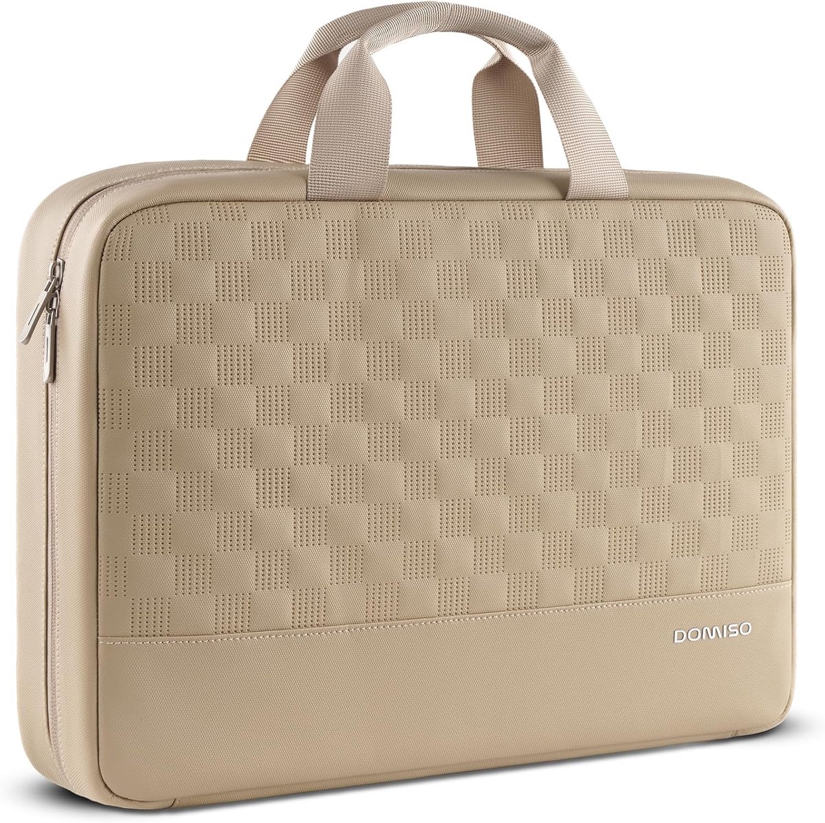 Laptophoes 17 inch waterdicht - universele laptoptas en beschermhoes voor 17,3 inch Laptop of Notebook – Geschikt voor Lenovo, HP, Acer, Dell, MSI & Chromebook – Beige