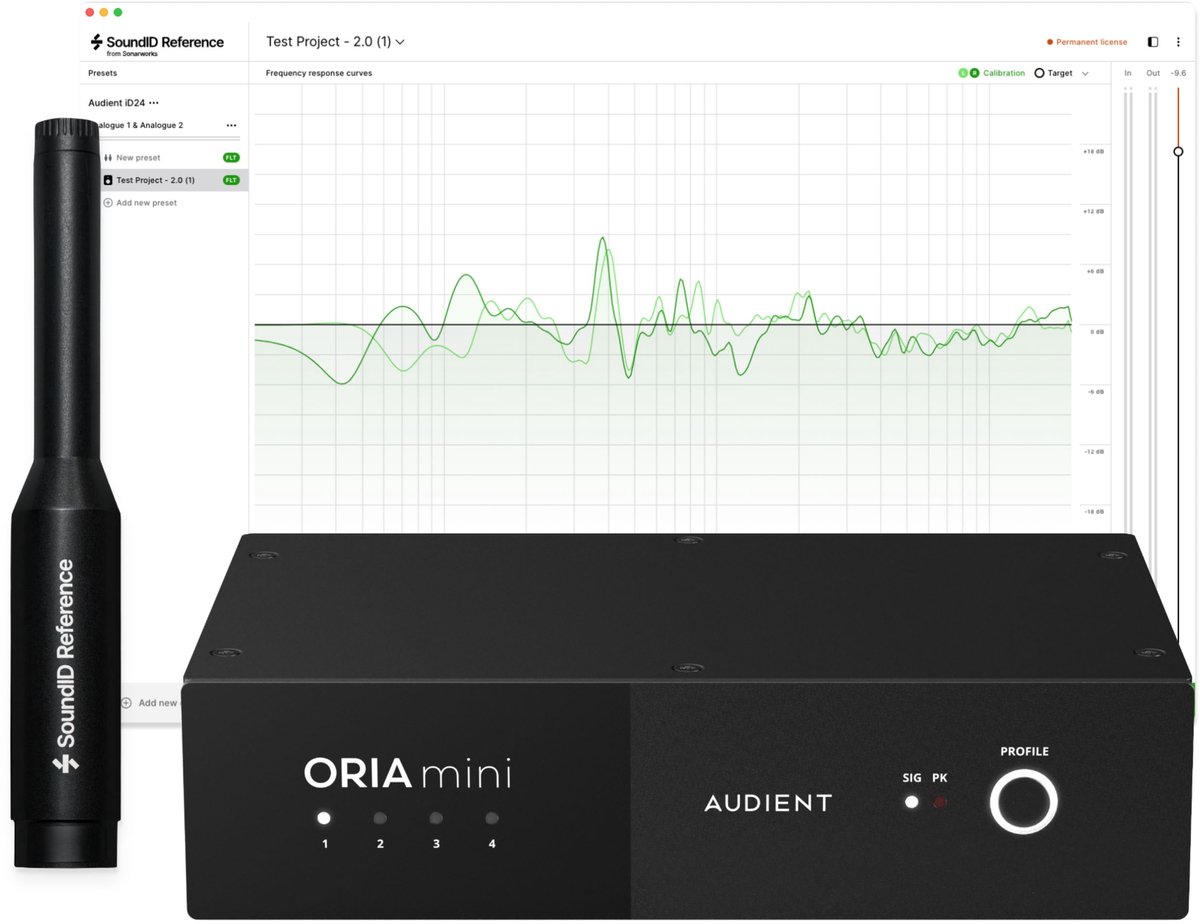 Audient ORIA Mini + SoundID Reference Complete Bundle - Studio meettechniek