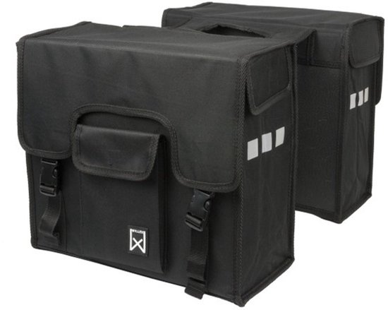 Willex Shopper - Dubbele Fietstas - 38liter- Zwart van Willex — afbeelding 3