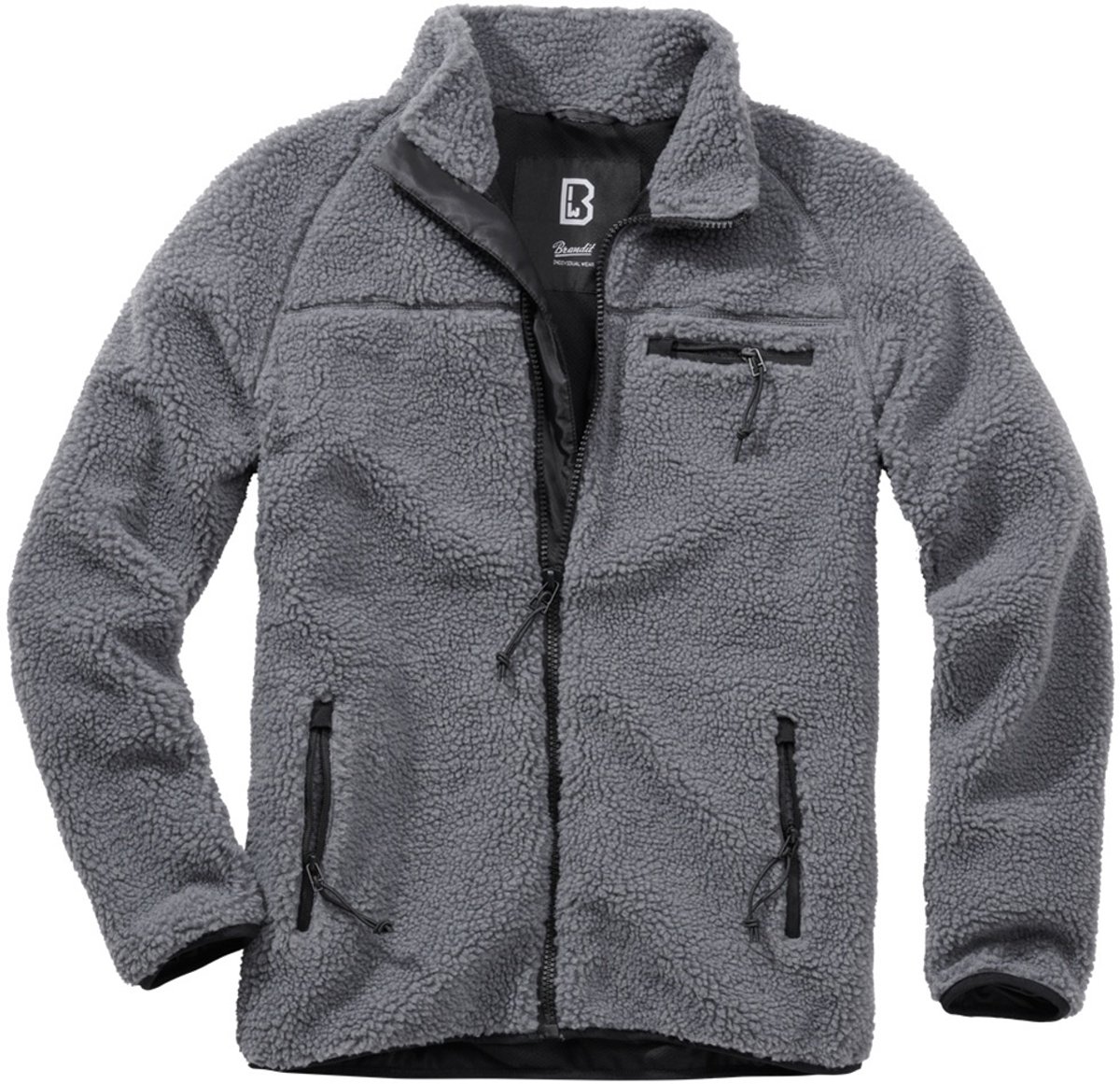 Brandit - Teddyfleece Jacket - L - Grijs