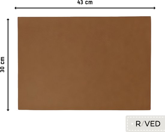 Sets de Napperons Raved Vera - Set de 6 pièces - Grès - Plastique - Table à manger - Sous-couche - Hydrofuge