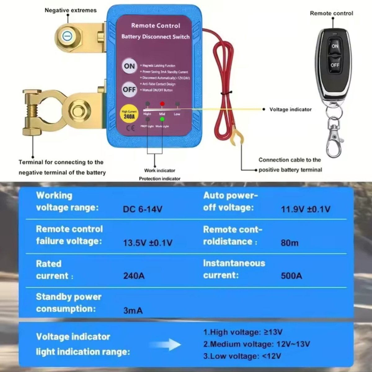 12V AUTOBATTERIJ BEWAKER (SOLDEERKIT