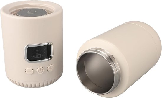 Draagbare Flessenwarmer, 400 Ml 10000 Mah USB Oplaadbare Snelle Verwarming Melkverwarmer Draadloze Flessenwarmer Onderweg USB-flessenwarmer voor Moedermelk van Merkloos — afbeelding 5
