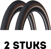 Fietsband - Buitenband - Set van 2 - 26 x 2.125 (57-559) zwart/bruin