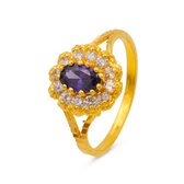 Dames ring Devanshi paars