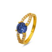 Dames ring Aanya blauw