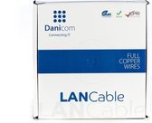 DANICOM CAT6A U/UTP 50 meter internetkabel op rol stug -  LSZH (Eca) - netwerkkabel