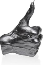 Staal gelakte Candellana figuurkaars, design: Hand OKAY Hoogte 17,5 cm (30 uur)