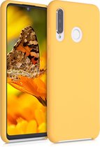 kwmobile telefoonhoesje voor Huawei P30 Lite - Hoesje met siliconen coating - Smartphone case in mango