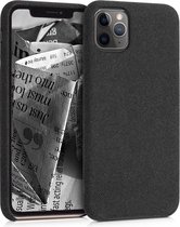 kwmobile hoesje voor Apple iPhone 11 Pro - Stoffen backcover voor smartphone in donkergrijs