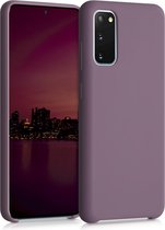 kwmobile telefoonhoesje voor Samsung Galaxy S20 - Hoesje met siliconen coating - Smartphone case in druivenblauw