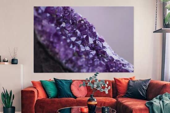 Tableaux - Gros plan d'une améthyste violette - Peintures cm - Décoration murale