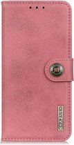 Luxe retro roze agenda book case hoesje Xiaomi Mi 11 Lite 5G / 4G