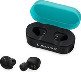 Lamax Dots 1 Headset In-ear Bluetooth Zwart, Turkoois