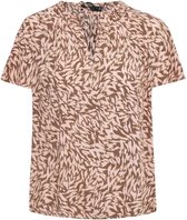 SOAKED IN LUXURY SLArjana Top - Preppy Animal Pe Pink