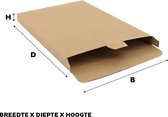 Verzenddoosjes 16x25x2.9cm Bruin (100 st.)
