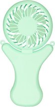 Luie hangende nek draagbare ventilator USB oplaadbare draagbare opvouwbare ventilator (groen)
