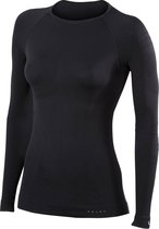 FALKE Warm Longsleeved Shirt warmend anti zweet thermisch ondergoed Dames Thermokleding zwart - Maat L