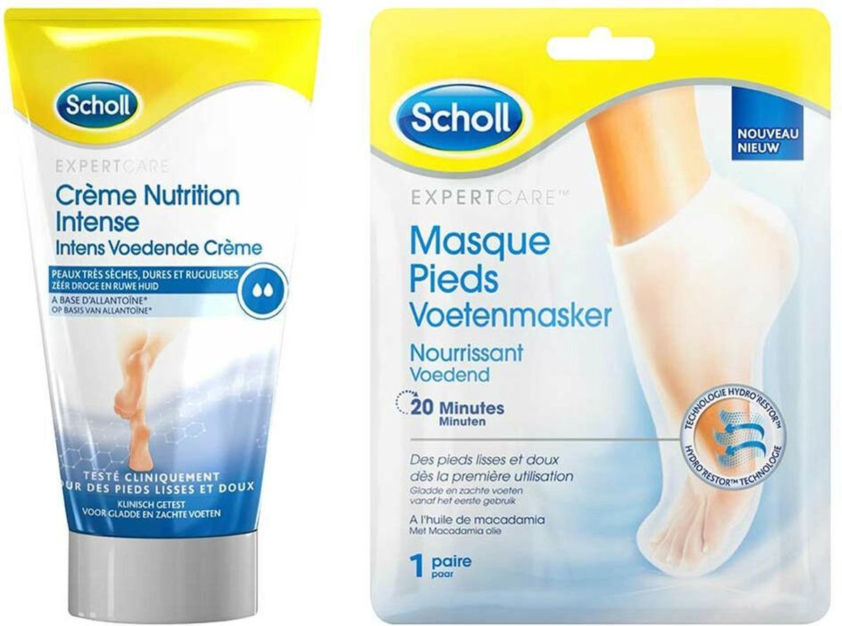 Scholl Expert Care Voetenmasker en Voetencrème Pakket