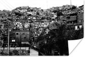 Poster Zwart-wit foto van de stad Medellín in het Zuid-Amerikaanse Colombia - 30x20 cm