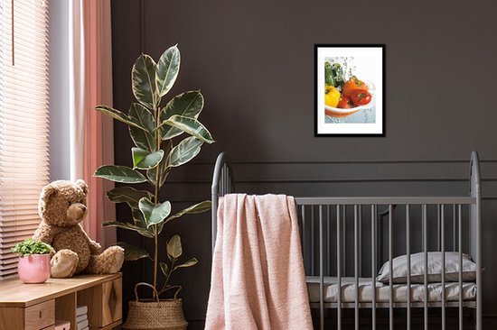 Cadre photo avec affiche - Légumes - Water - Passoire - 30x40 cm - Cadre pour affiche