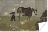 Poster Hoefsmid met schimmel - Schilderij van George Hendrik Breitner - 180x120 cm XXL