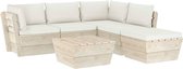 Medina 6-delige Loungeset met kussens pallet vurenhout