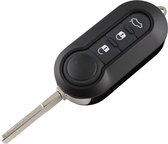 Autosleutel 3 knoppen klapsleutel + Batterij CR2032 geschikt voor Fiat sleutel / Fiat 500 / Fiat Punto / Lancia Ypsilon / Peugeot Boxer / Citroen Jumper / Iveco Daily / Fiat sleute