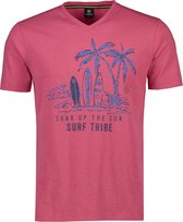 Lerros Korte mouw T-shirt - 2063112 854 WILD FUCHSIA (Maat: L)