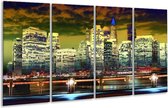 Peinture sur verre Villes | Jaune, bleu, vert | 160x80cm 4 Liège | Tirage photo sur verre |  F003416