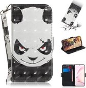 Voor Galaxy S10 Lite / A91 3D Schilderen Horizontale Flip Leren Case met Houder & Kaartsleuf & Portemonnee & Lanyard (Angry Bear)