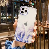 IMD Straight Edge Dreamy Watercolor Pattern Shockproof TPU beschermhoes voor iPhone 12 mini (A8)