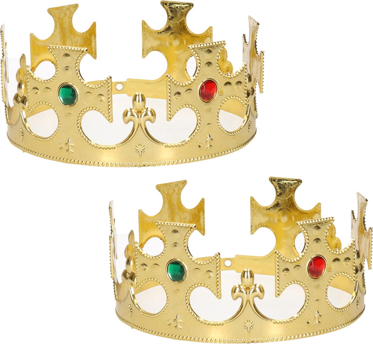 LUOEM Chapeau royal daccessoire de costume de couronne de Roi royal Bijou de fête de carnaval 