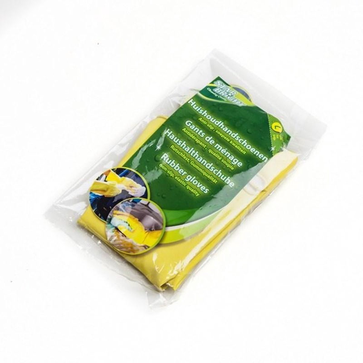 Goedkoopste Starbright Latex Huishoudhandschoenen Geel Maat Xl