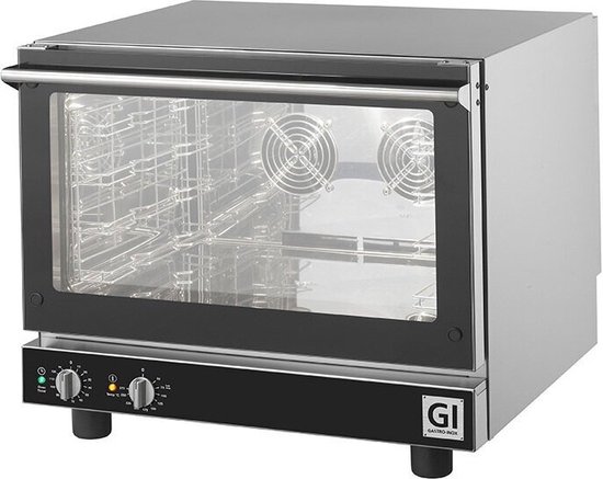 Foto: Gastro inox roestvrijstalen electrische heteluchtoven gn1 1 gastro inox 102 107