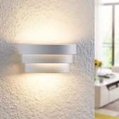 Arcchio - LED wandlamp - 1licht - aluminium, ijzer - H: 7.5 cm - wit - Inclusief lichtbron