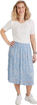 Dames rok plisse panter lichtblauw kort | Maat Onze size, XS-XL