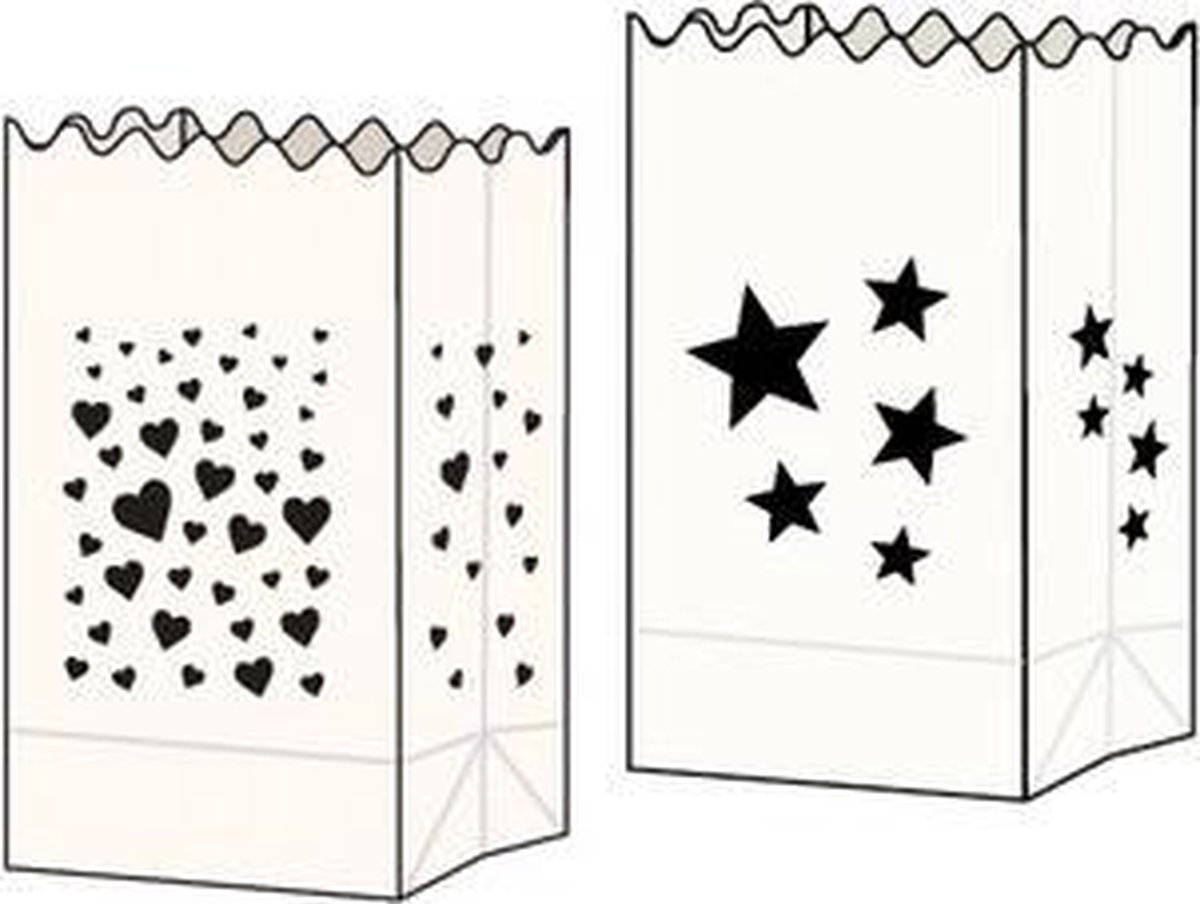 Lichte Tas Blank Ster Groot - UNI