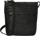 Genicci Leren Schoudertas Finch Zwart