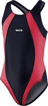 BECO Badpak - Meisjes - Polyamide - Rood/zwart - Maat 176