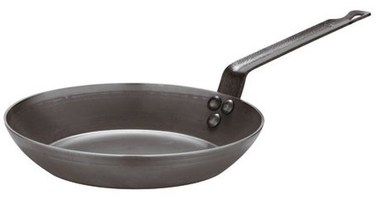 Paderno Kookpan Bluesteel Heavy 36 Cm Staal Zwart
