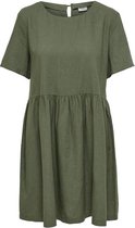 Jacqueline de Yong Jurk Jdysay S/s Linen Dress Wvn 15226319 Kalamata Dames Maat - 38