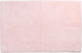Differnz Initio badmat, geschikt voor vloerverwarming – 100% katoen – Roze – 50 x 80 cm